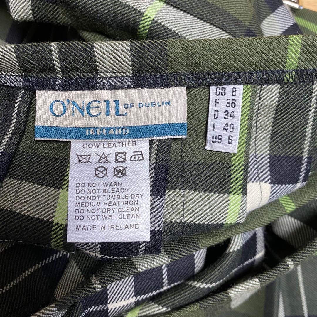 美品 オニールオブダブリン キルトスカート O'NEIL of DUBLIN