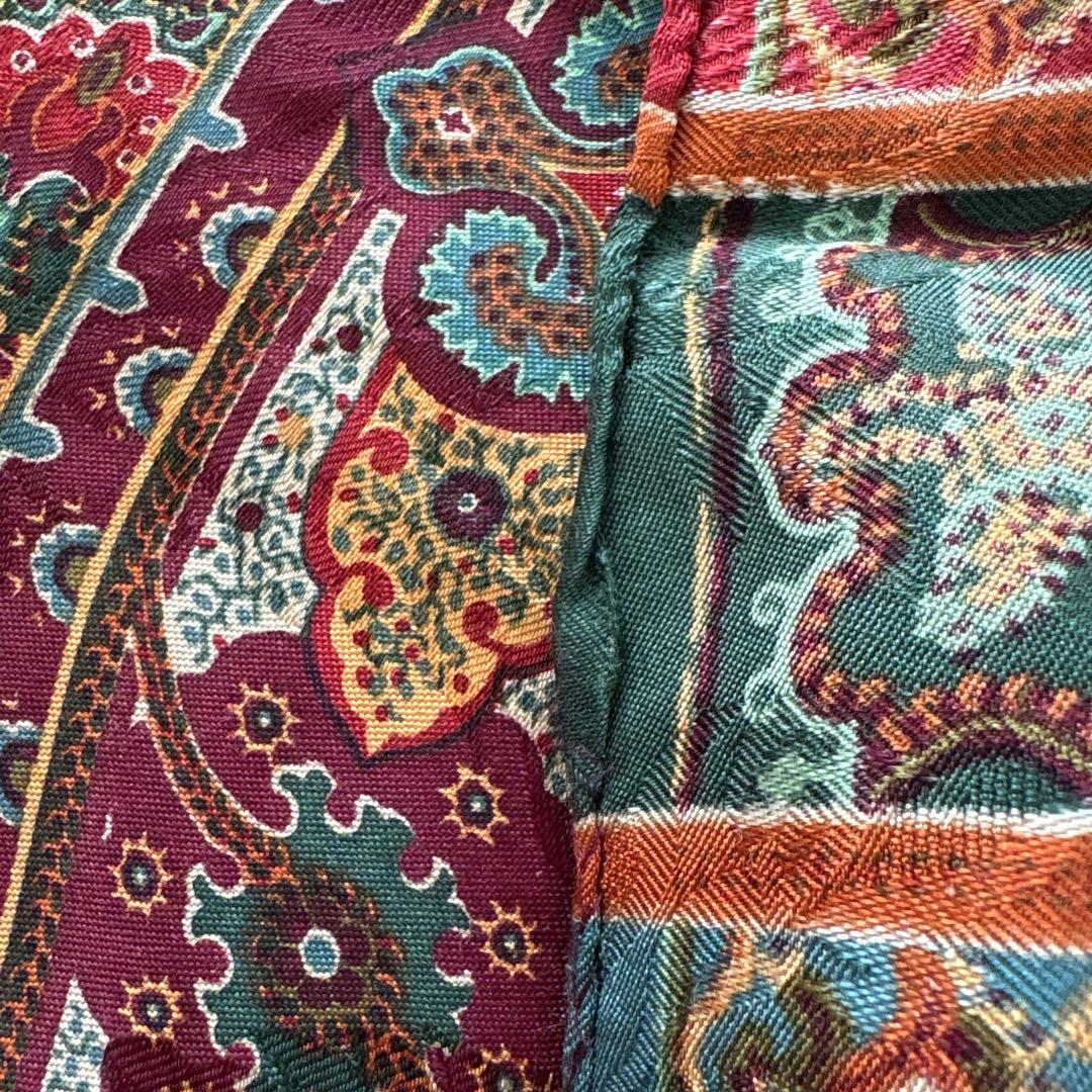 ラルフローレン　シルク　スカーフ　ペイズリー　RALPH LAUREN SILK