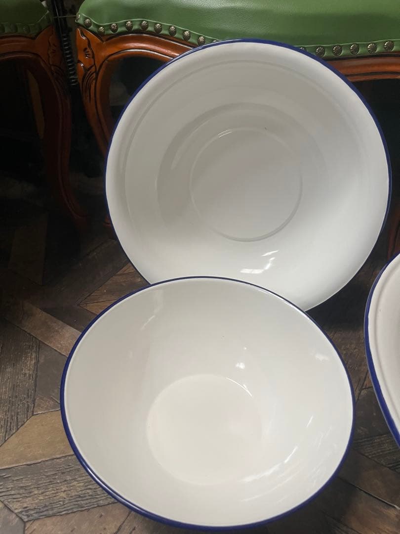 超希少 超特大 ホーロー タライ ベビーバス セット インテリア アンティーク