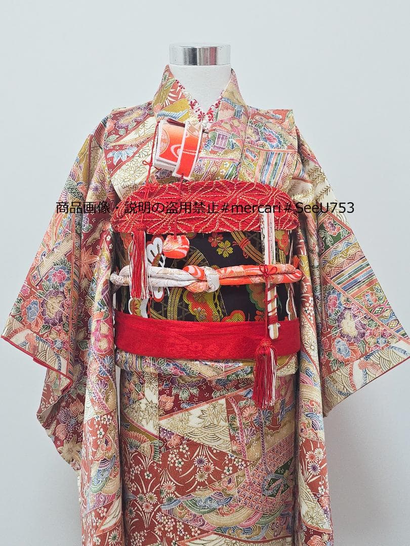 七五三　7歳　 着物　フルセット　女の子 c100