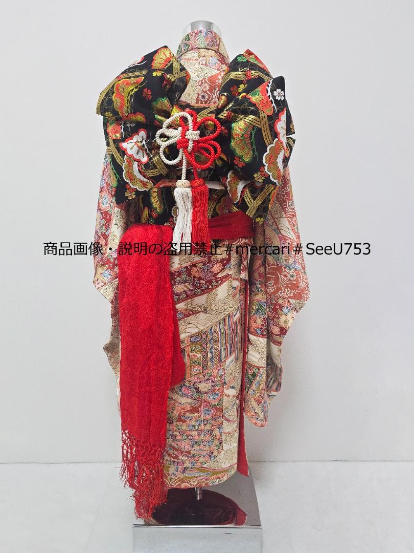 七五三　7歳　 着物　フルセット　女の子 c100