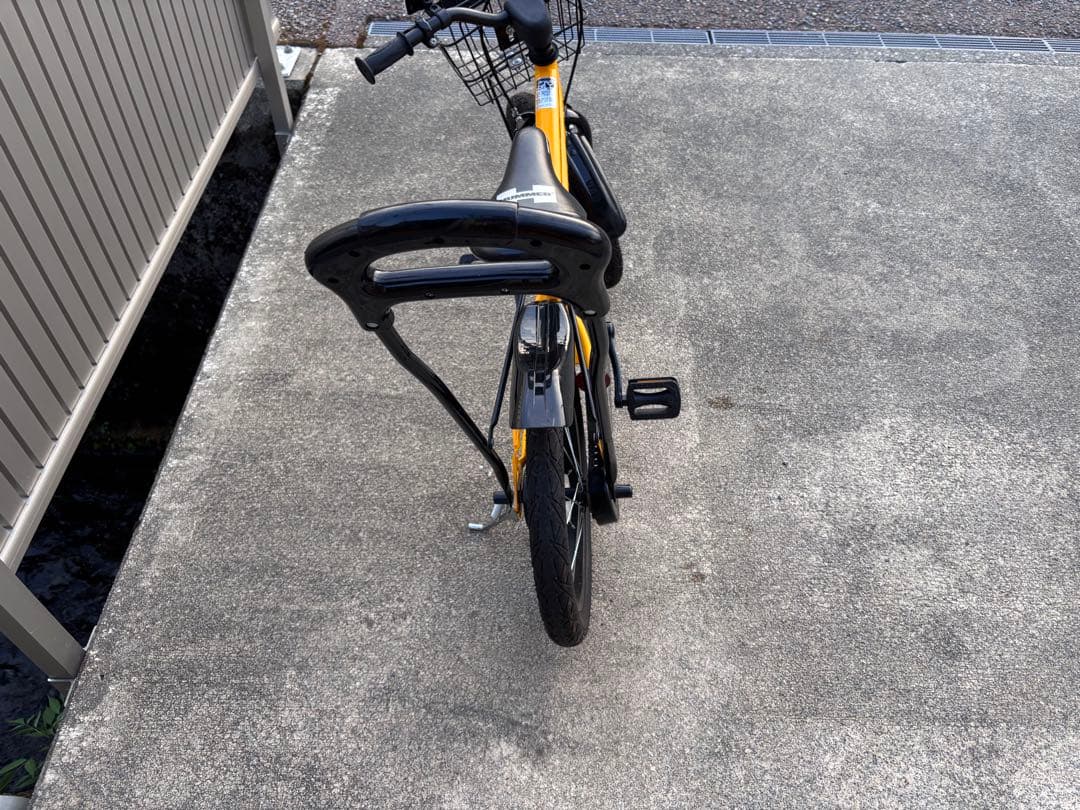 HUMMER 幼児用自転車 イエロー 補助輪 アシストバー付き