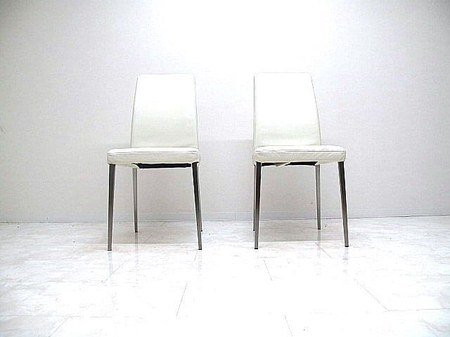 ボーコンセプト 「ニコチェア」　レザーチェア 2脚セット　　ダイニングチェア