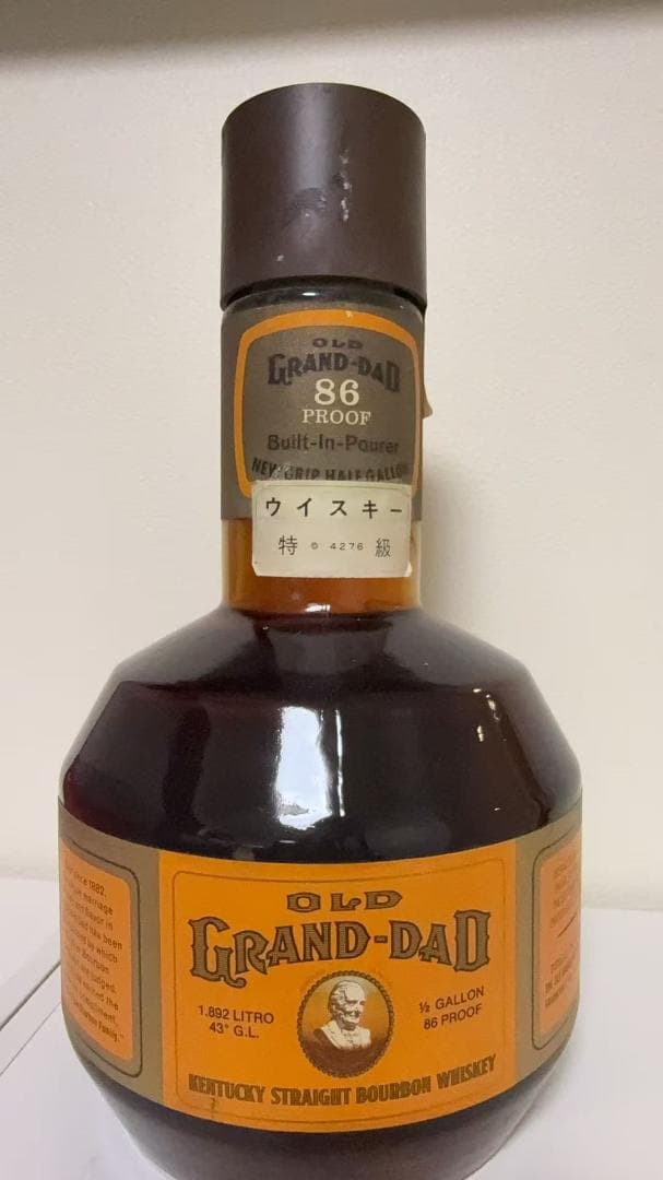 オールド　グランダッド　86プルーフ　４３度　1892ml　未開栓特級ウィスキー