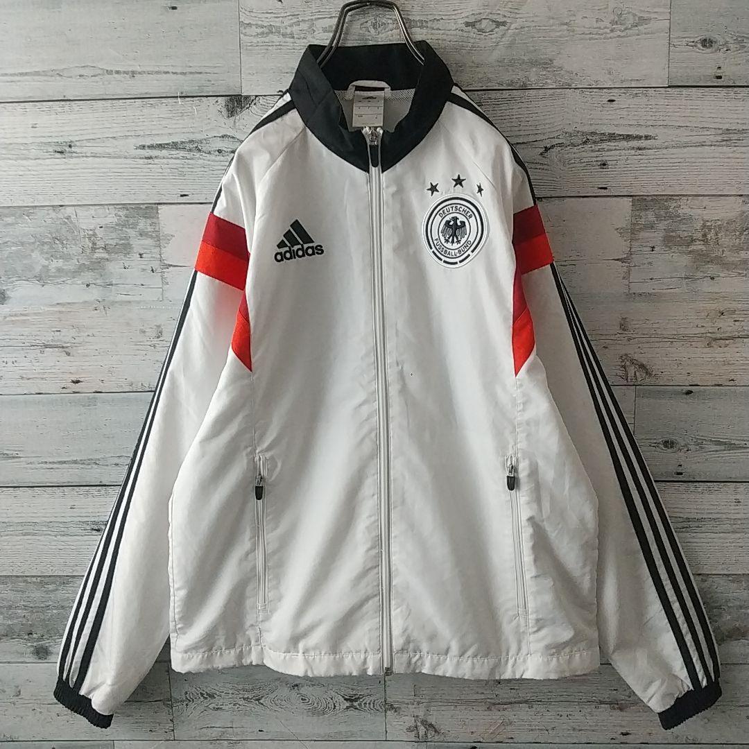 人気☆アディダス ドイツ代表 刺繍ロゴ エンブレム トラックジャケット M