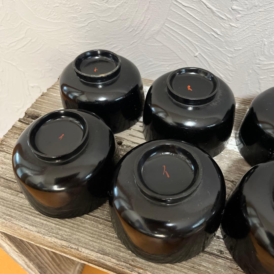 年代物漆椀　約40個　漆椀大量【メルカリ便】本日限定価格