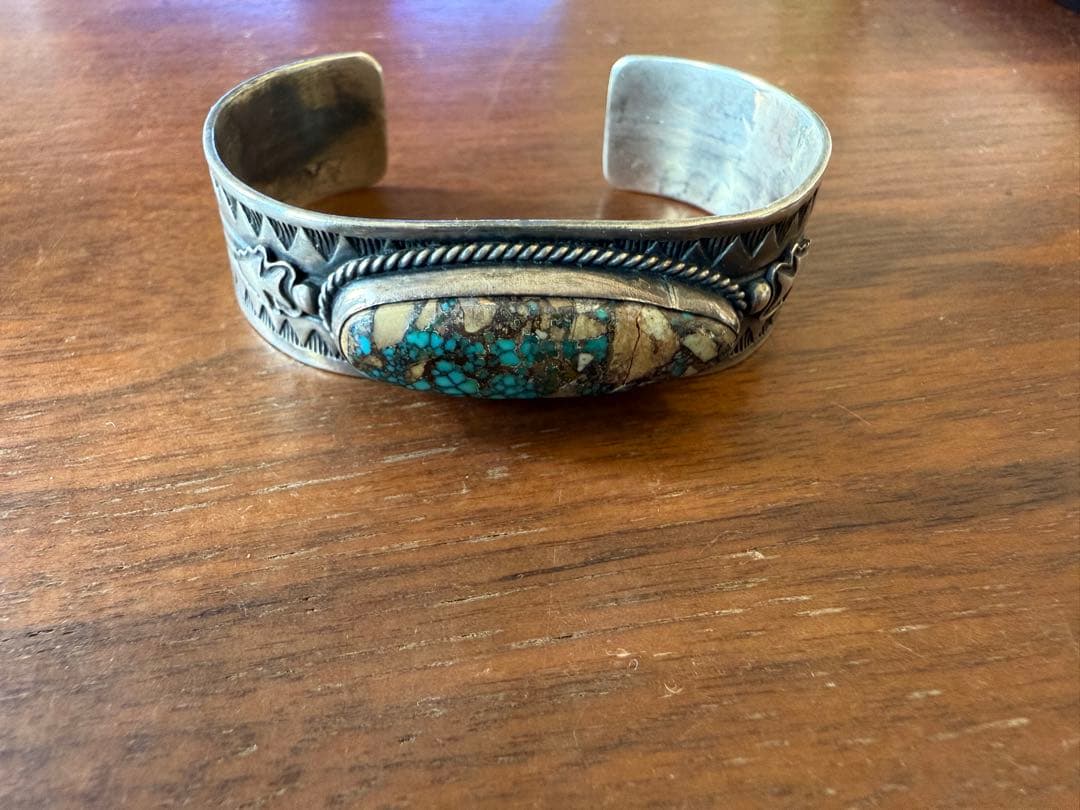 シルバー ターコイズ バングル