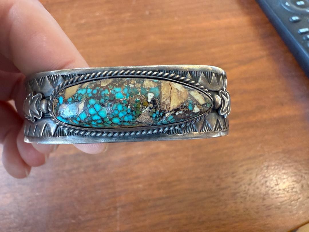 シルバー ターコイズ バングル