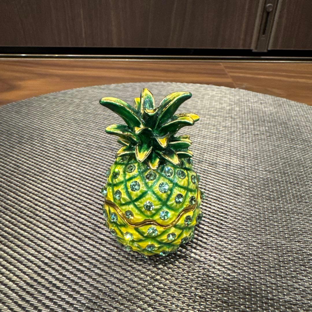 【美品】RUCINNI ジュエリーケース ヴィンテージ パイナップル