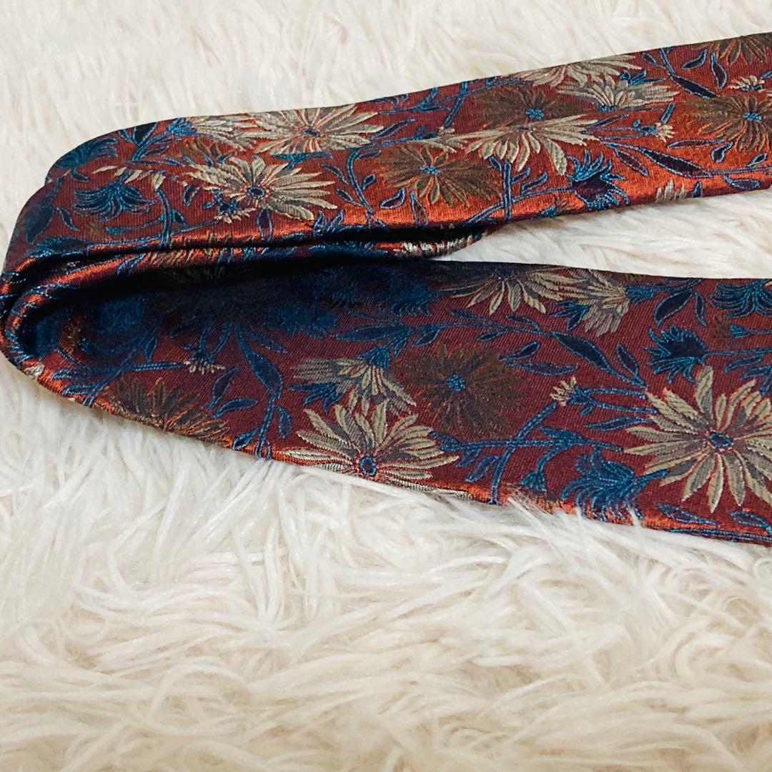 Paul Smith ポールスミス　シルク100% 花柄　ネクタイ フラワー