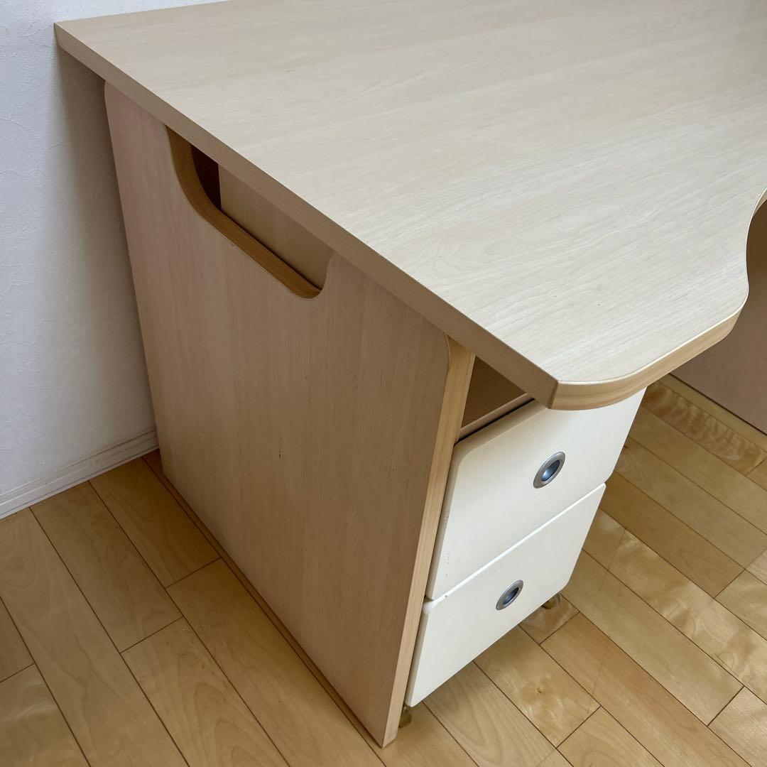 ★送料込★ 机　デスク①　ライトウッド　moda en Casa