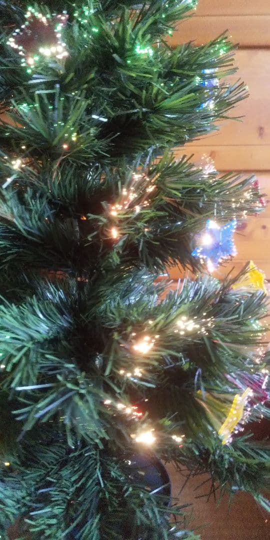 ★ファイバー 色が変わり回転する クリスマスツリー★