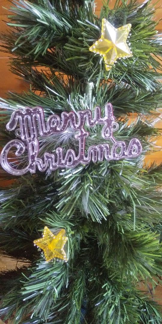 ★ファイバー 色が変わり回転する クリスマスツリー★