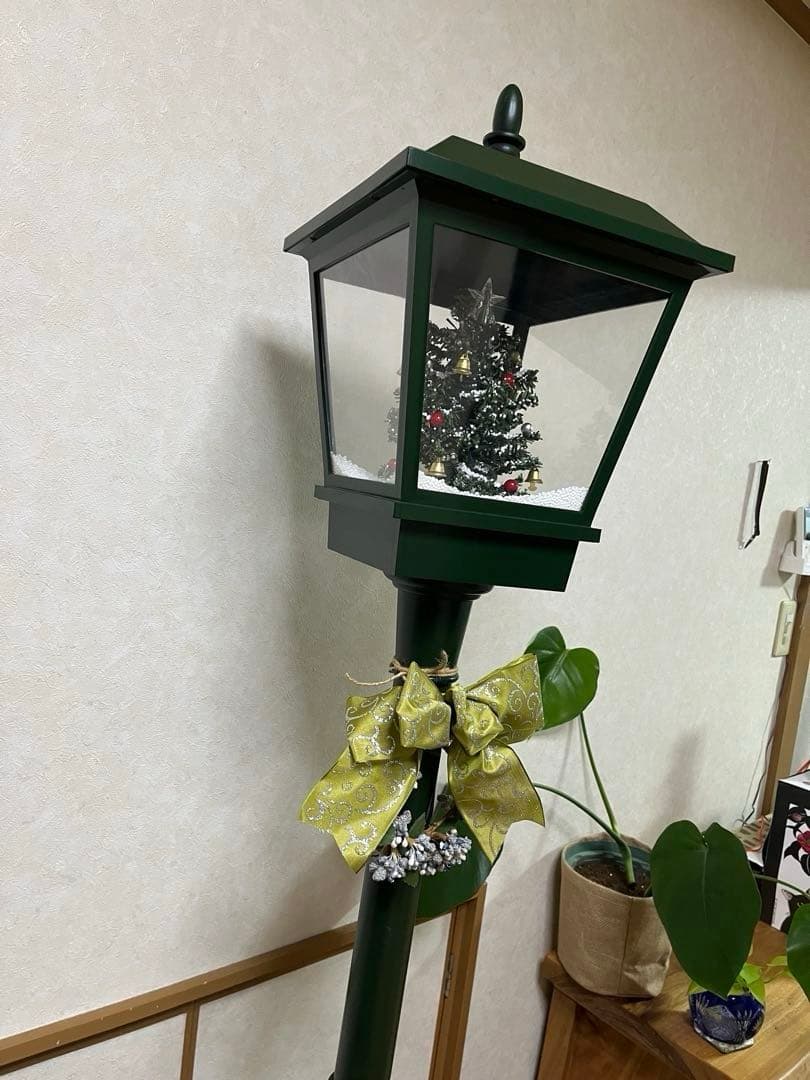 クリスマス装飾ランプ ミニツリー付き