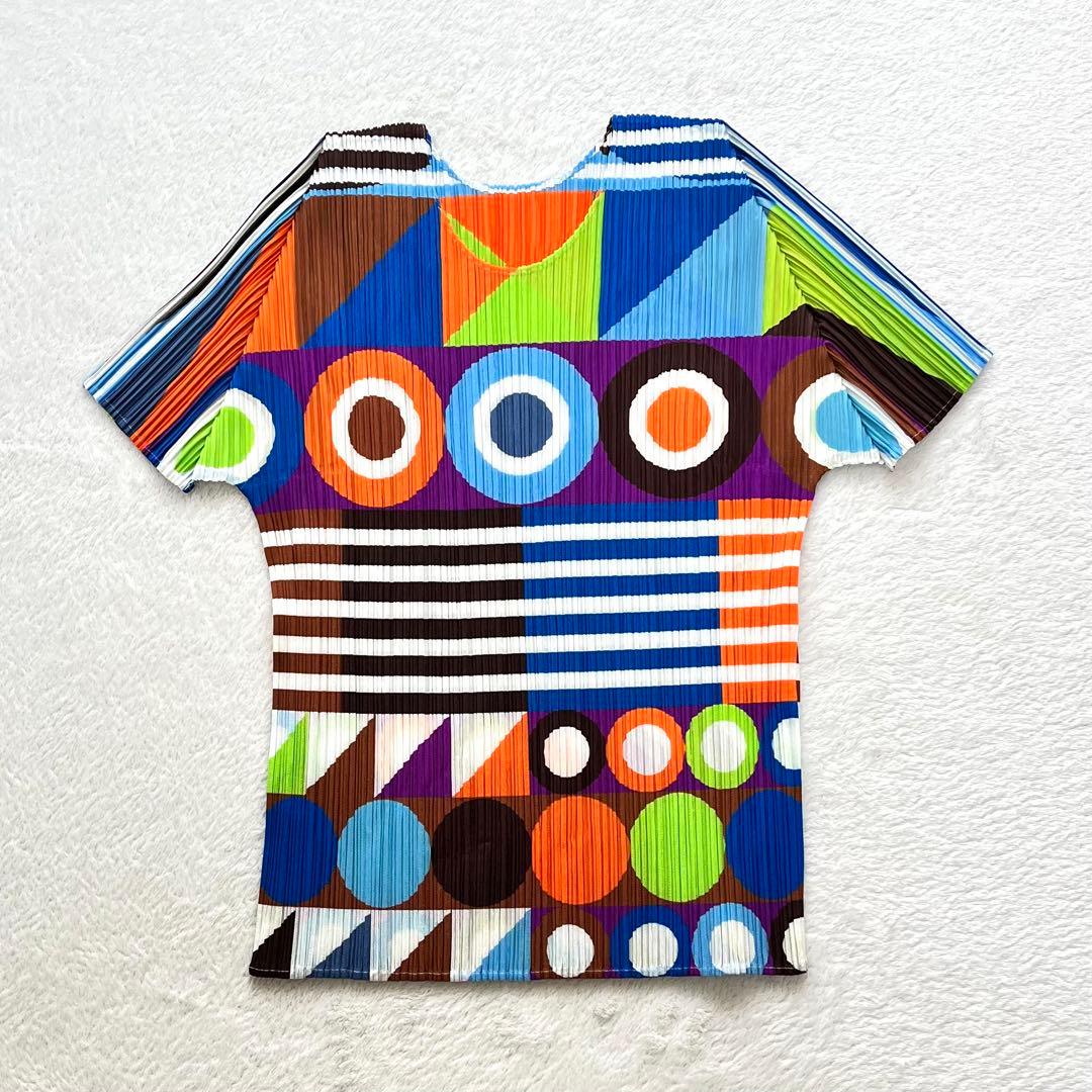 プリーズプリーズ　トップス　半袖　マルチカラー　サイズ３