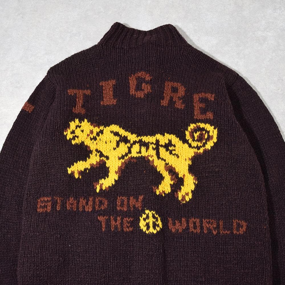 希少 TIGRE BROCANTE 手編み ハンドニット カウチン スーベニア