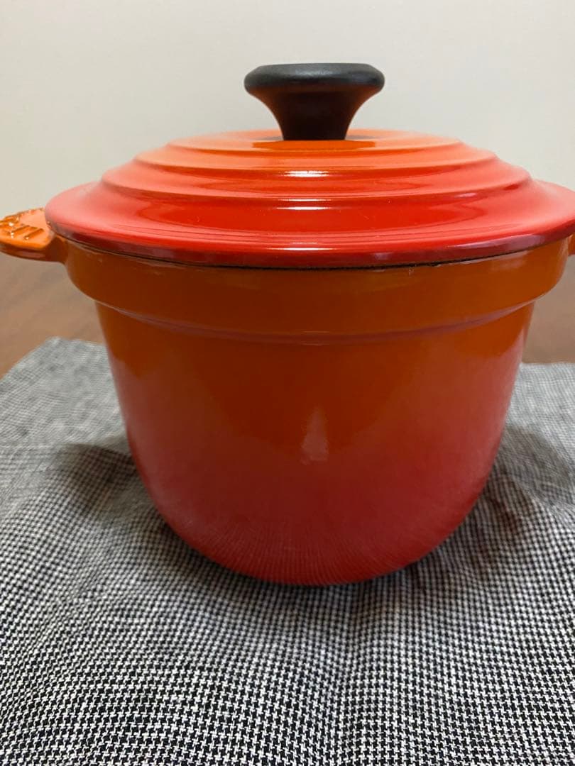 ル・クルーゼ　ココット・エブリィ18 オレンジ インナーリッド付き