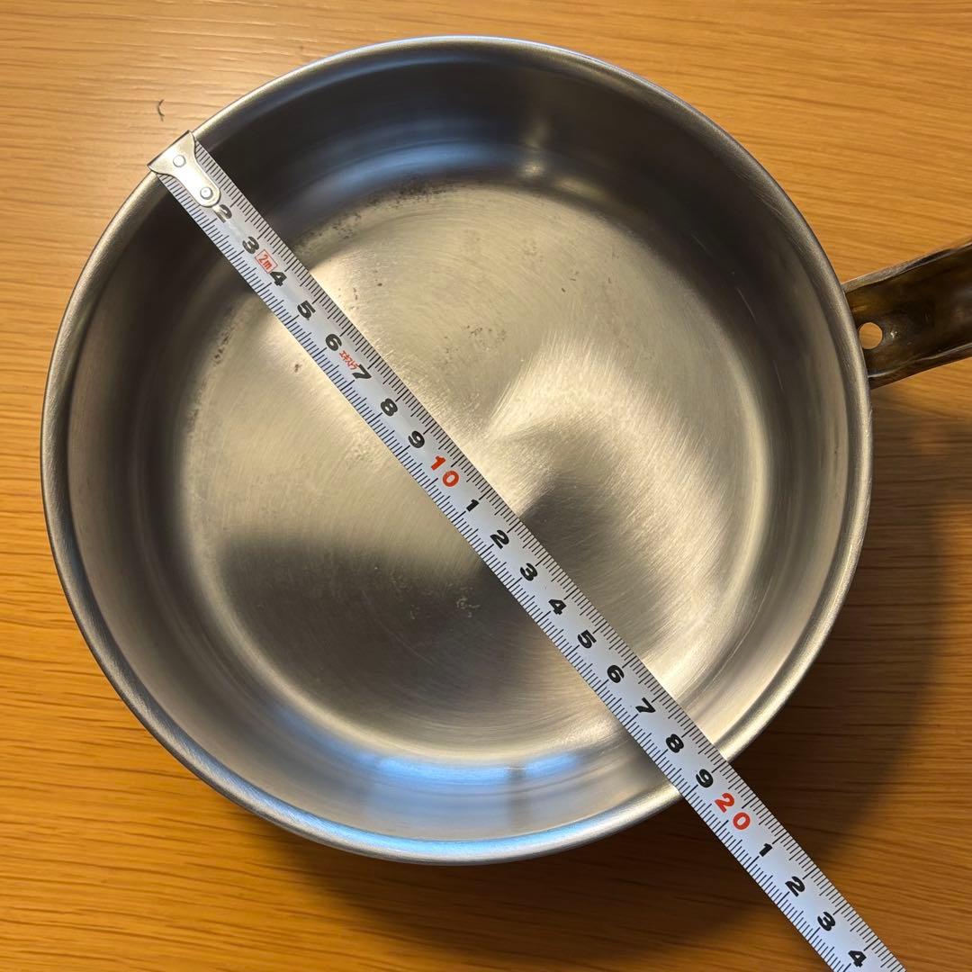 スーパーデンジ　ソースパン　片手鍋 プロ仕様　SUS444 18