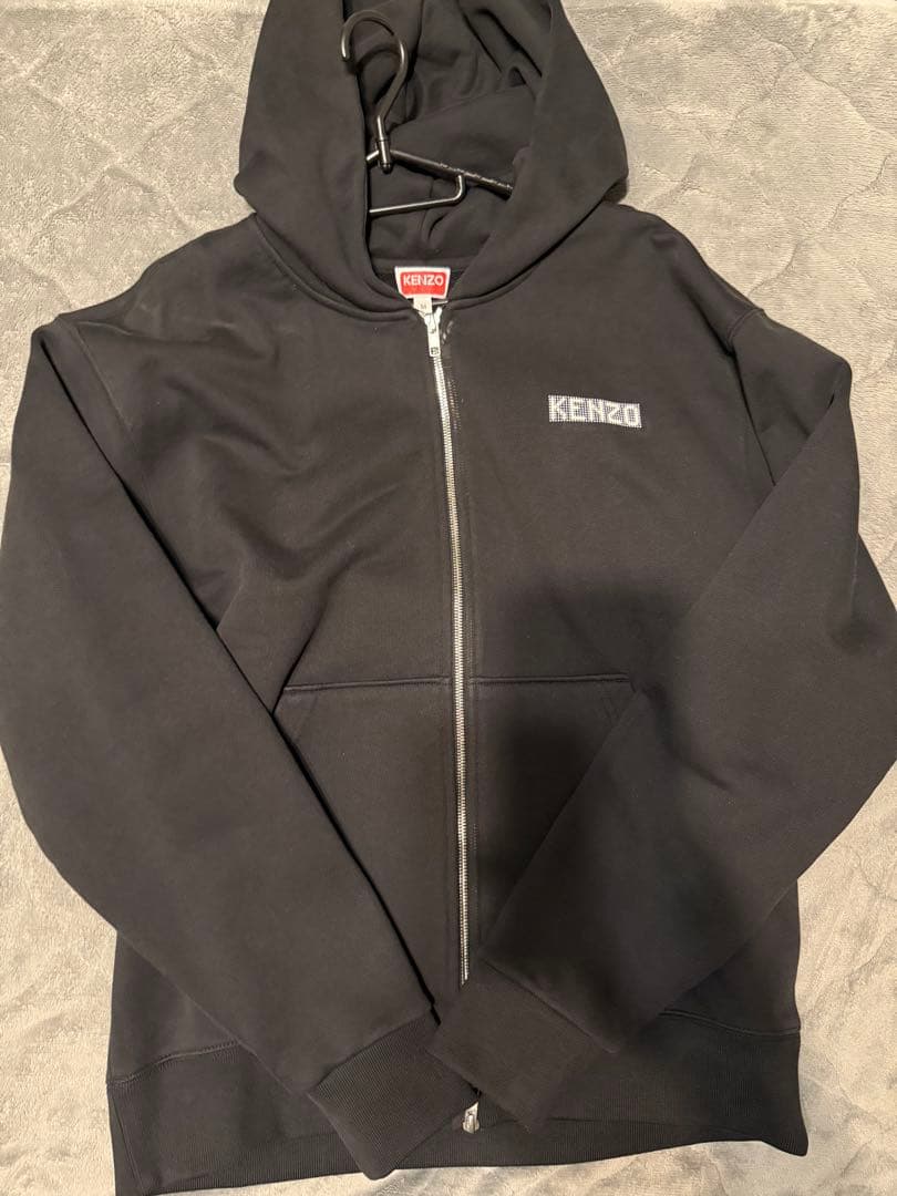 KENZO ブラック フルジップフーディ