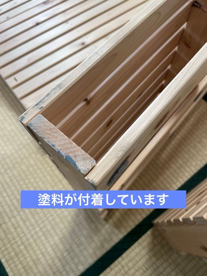 【送料込み】①国産ひのきパレットベッド　シングル　すのこベッド