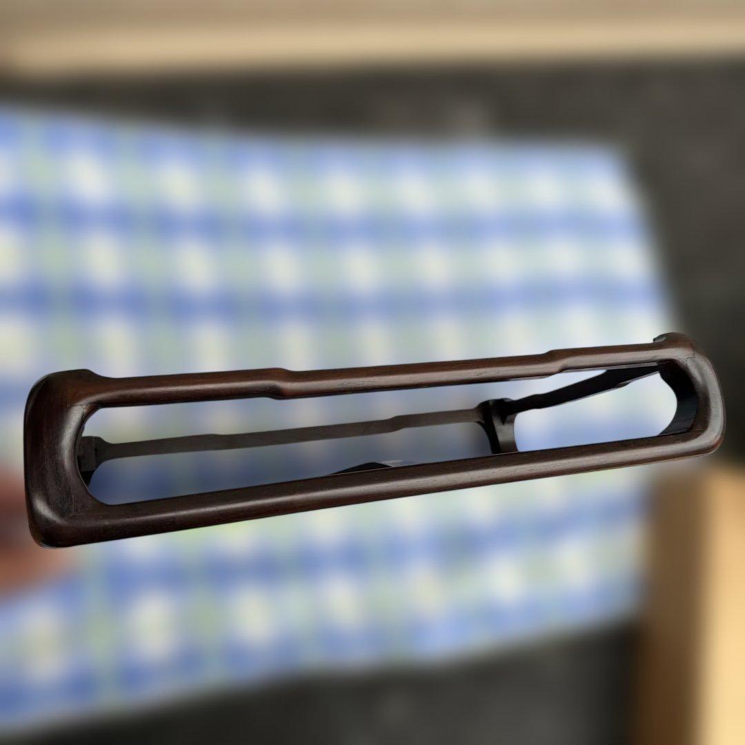 カリモク　ダルマ　紫檀　日本伝統工芸品　下村作