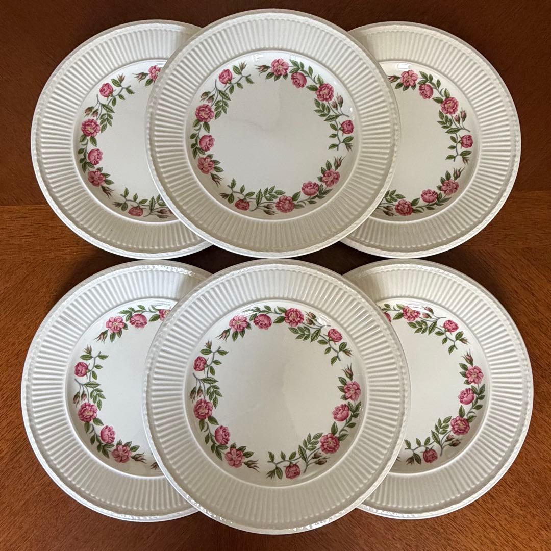 【レア美品】英国製　ウェッジウッド★ロザリンド★デザート皿　2枚