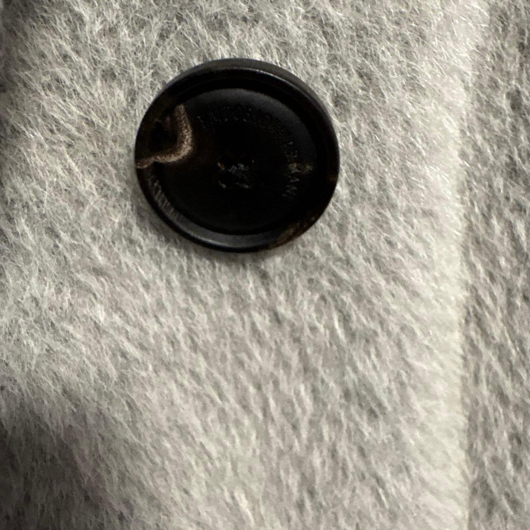 【EMPORIO ARMANI】 グレー ダブルブレスト チェスターコート