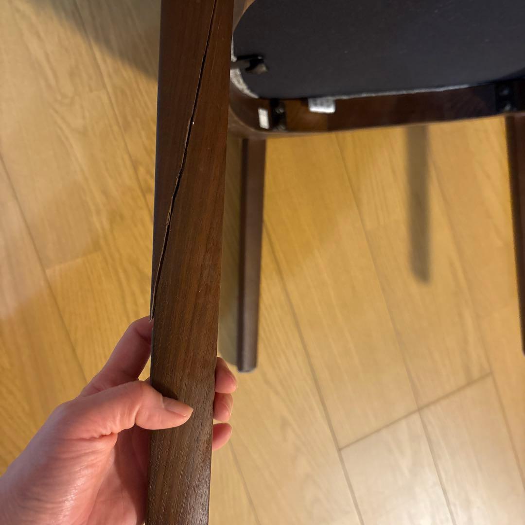 カンディハウス　WING LUX LD アームチェアー　脚折れ