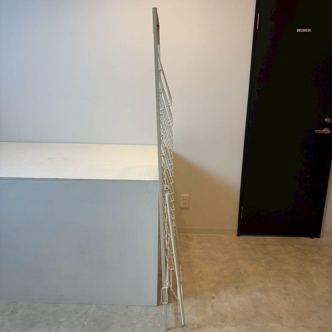 カタログスタンド　パンフレットスタンド　2列10段　折りたたみ可能