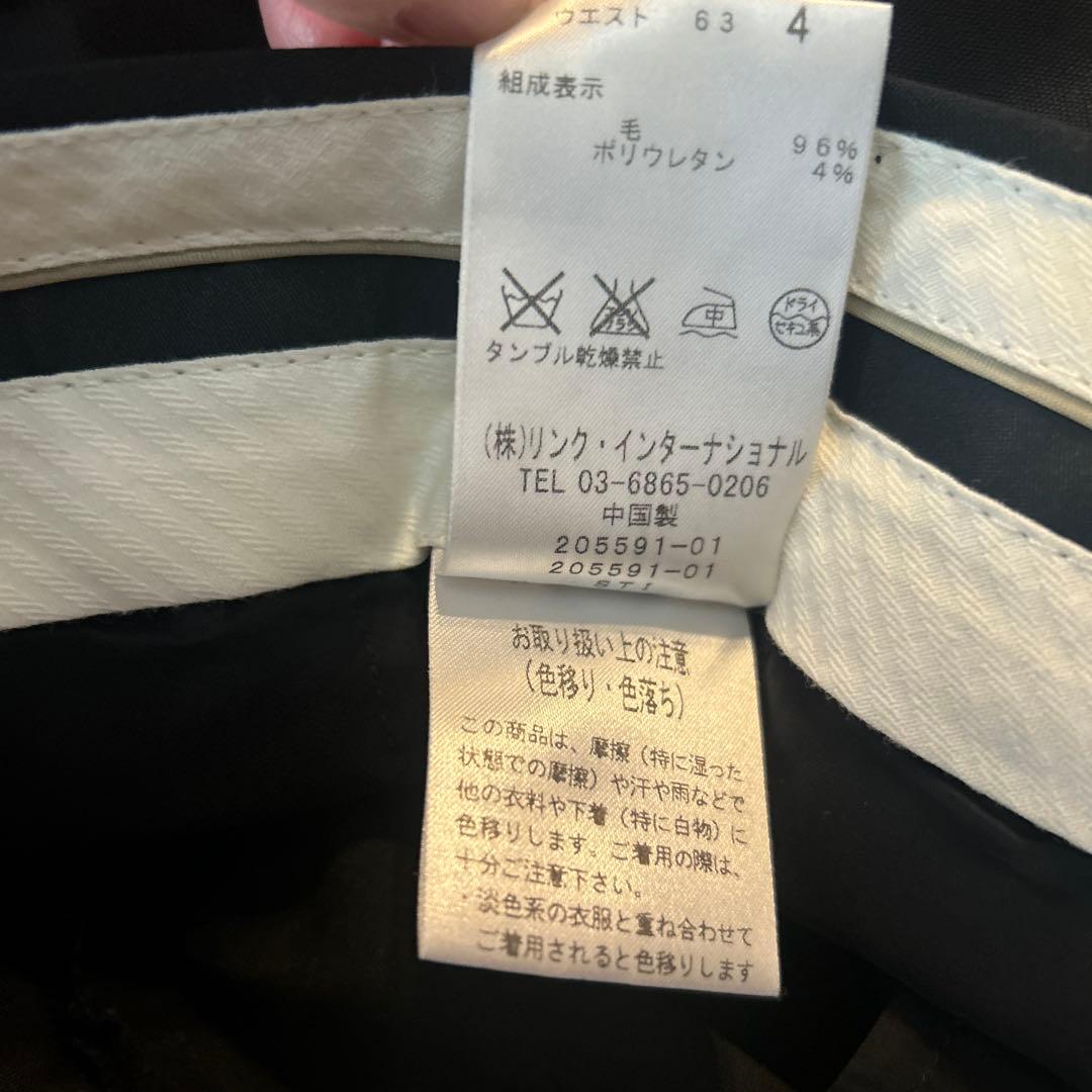 theory ブラックパンツスーツ