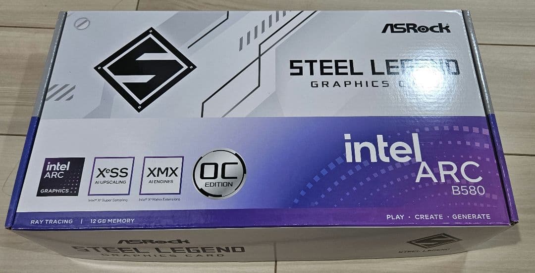 グラフィックボード・グラボ・ビデオカード Intel Arc B580 Steel Legend 12GB OC