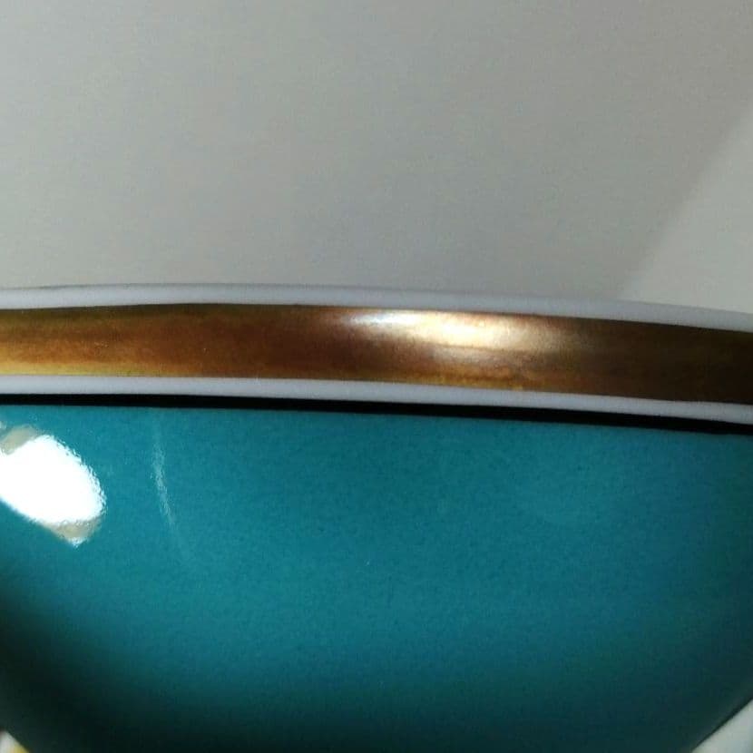 リチャードジノリ　コンテッサターコイズ　インペロブルーマスタードポット　調味料入