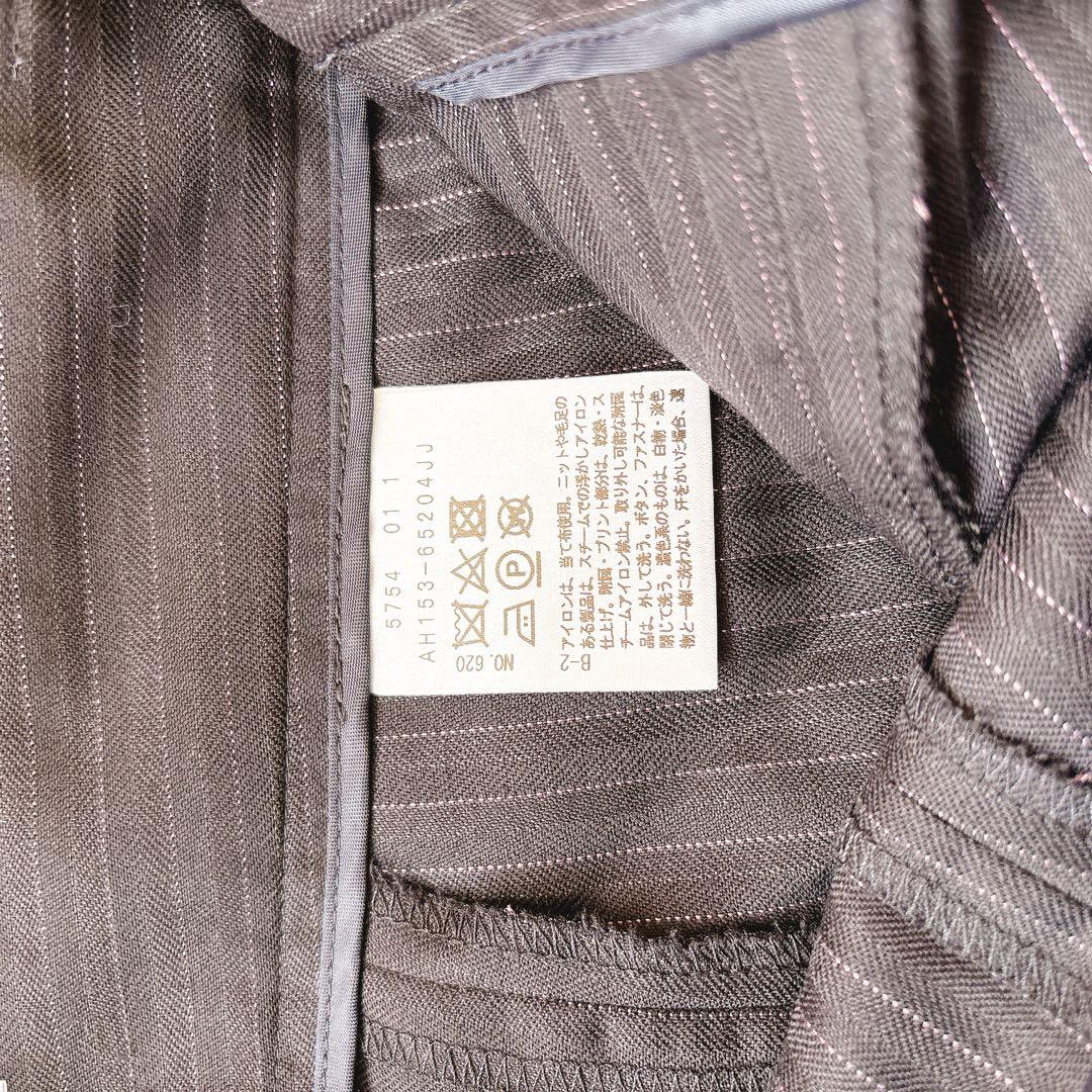 新品タグ付き 定価4万 2点　アンタイトル ストライプパンツスーツセットアップ