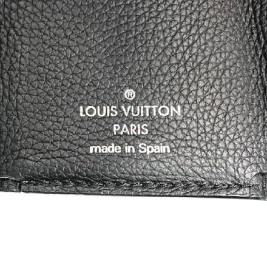 美品 ルイヴィトン ポルトフォイユ ロックミー レザー 折財布 3つ折り 黒