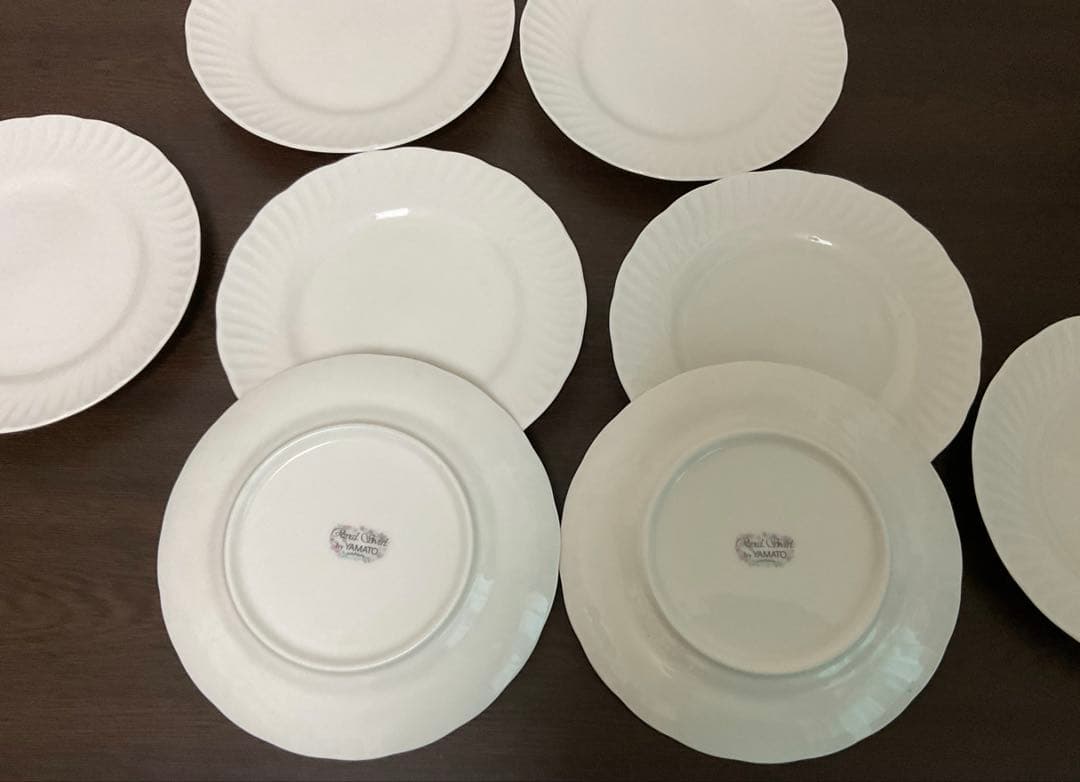 Swirl YAMATO 洋皿 ミート皿 小 8枚セット レトロ い