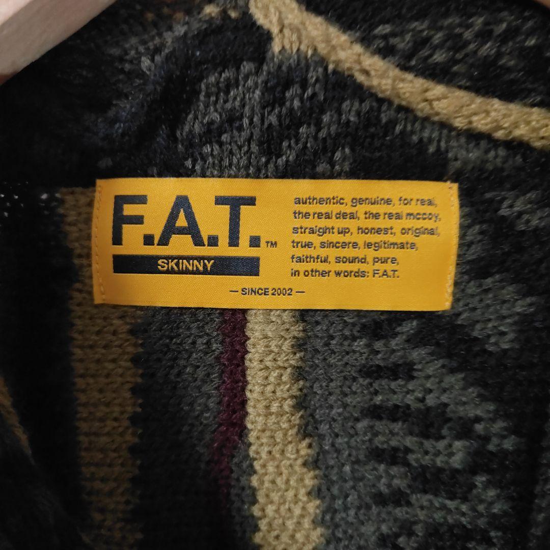未使用に近い極美品 FAT 3Dニットカーディガン サイズSKINNY(L)
