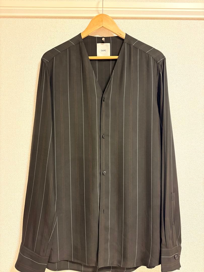 OAMC ブラックストライプシャツ