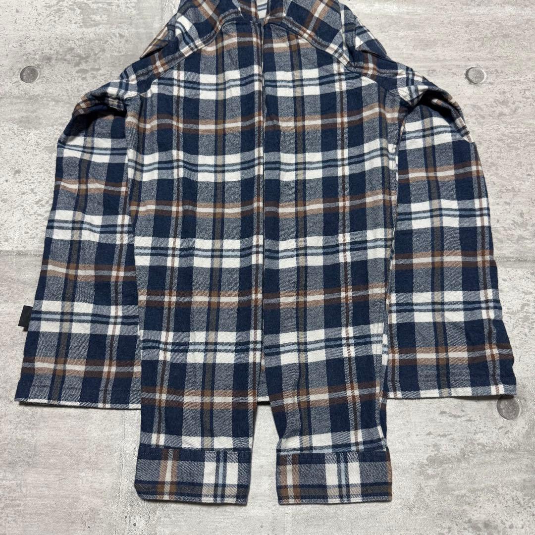 patagonia 23年製 フィヨルドフランネルシャツ ネイビー ネルシャツ
