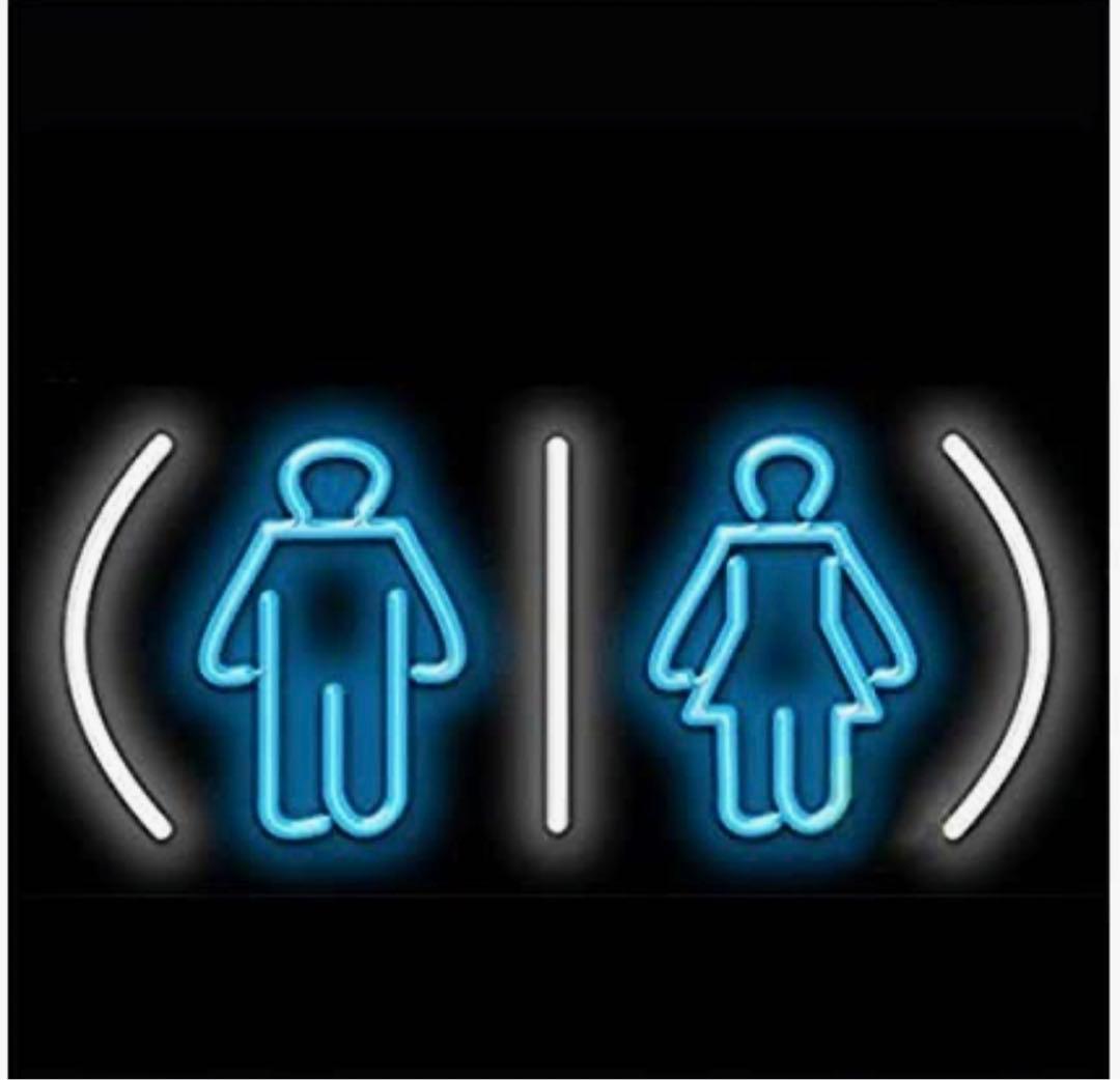 ネオンサイン、トイレ標識　NEON SIGN  オーダーメイド　ギフトカフェ