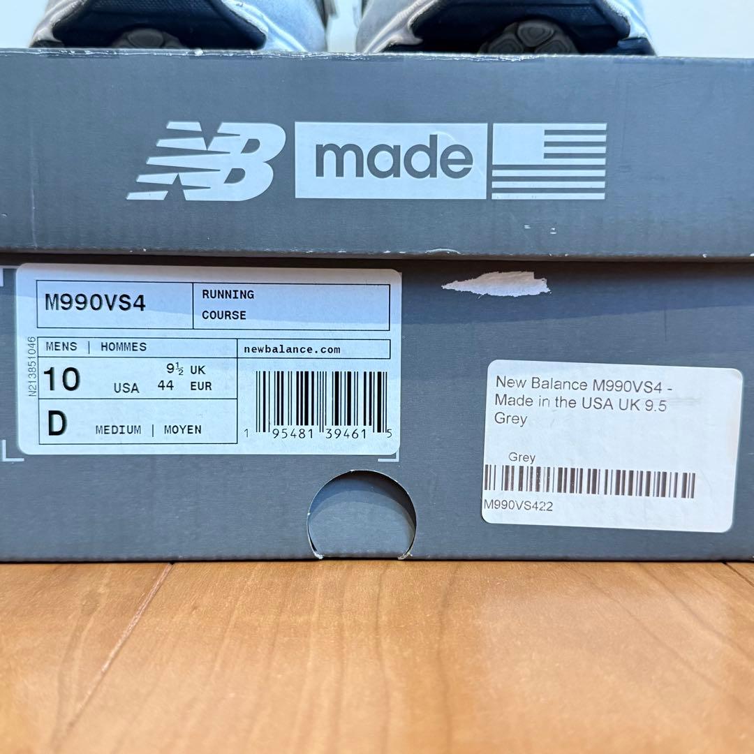 New Balance M990VS4 グレー 10 USA 28cm