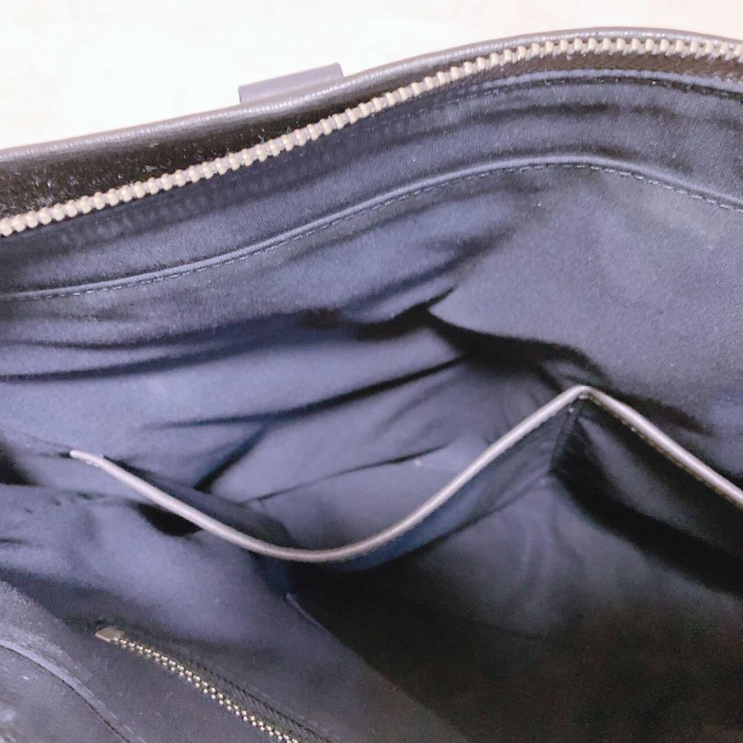 美品 ポールスミス トートバッグ 大容量 ブラック 肩掛け A4可 PVCレザー