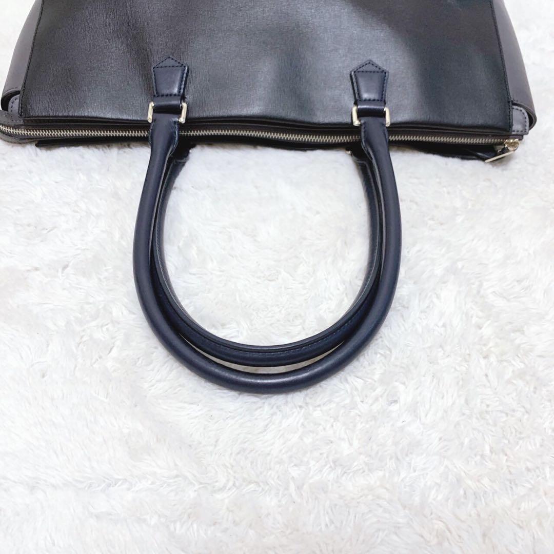 美品 ポールスミス トートバッグ 大容量 ブラック 肩掛け A4可 PVCレザー