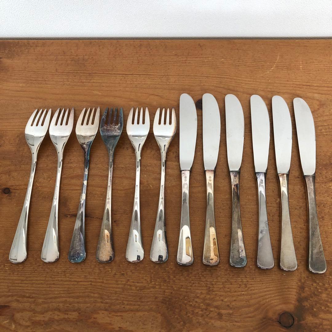 berndorf ナイフ＆フォーク　12本セット　シルバープレート　ベルンドルフ