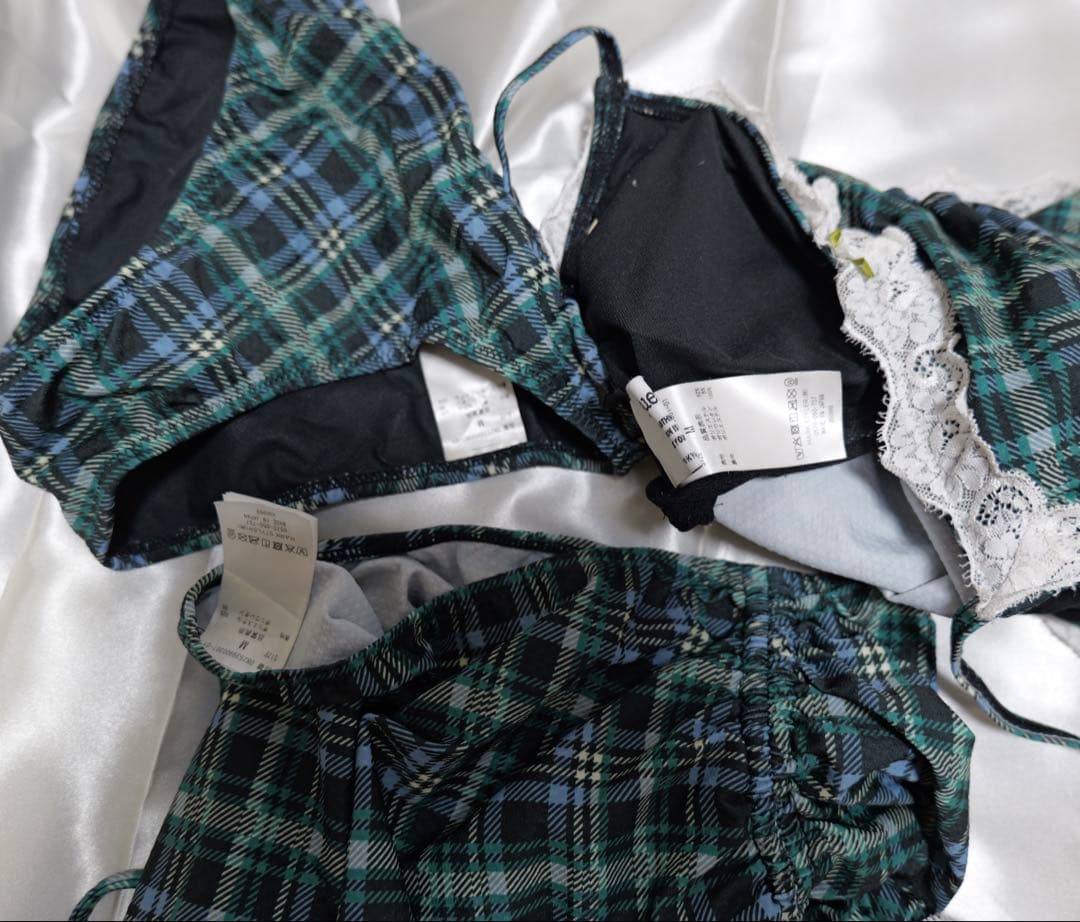 き*に様 ランジェリービスチェスイムウェア グリーン