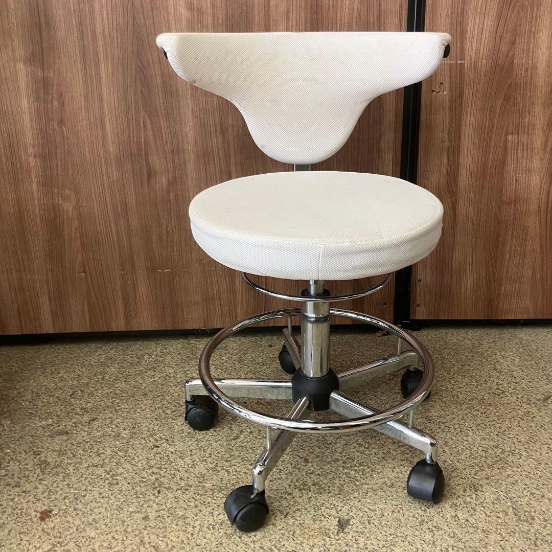 北欧レトロ ワークチェア デスクチェア ラウンドチェアー キャスター付き 回転式