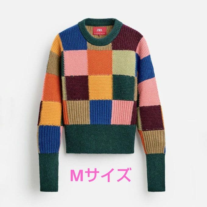 ZARA×Harry Lambertカラーブロックセーター　Мサイズ