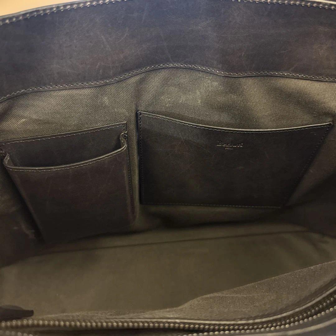 たかひろっちBerluti ブラックレザー トートバッグ