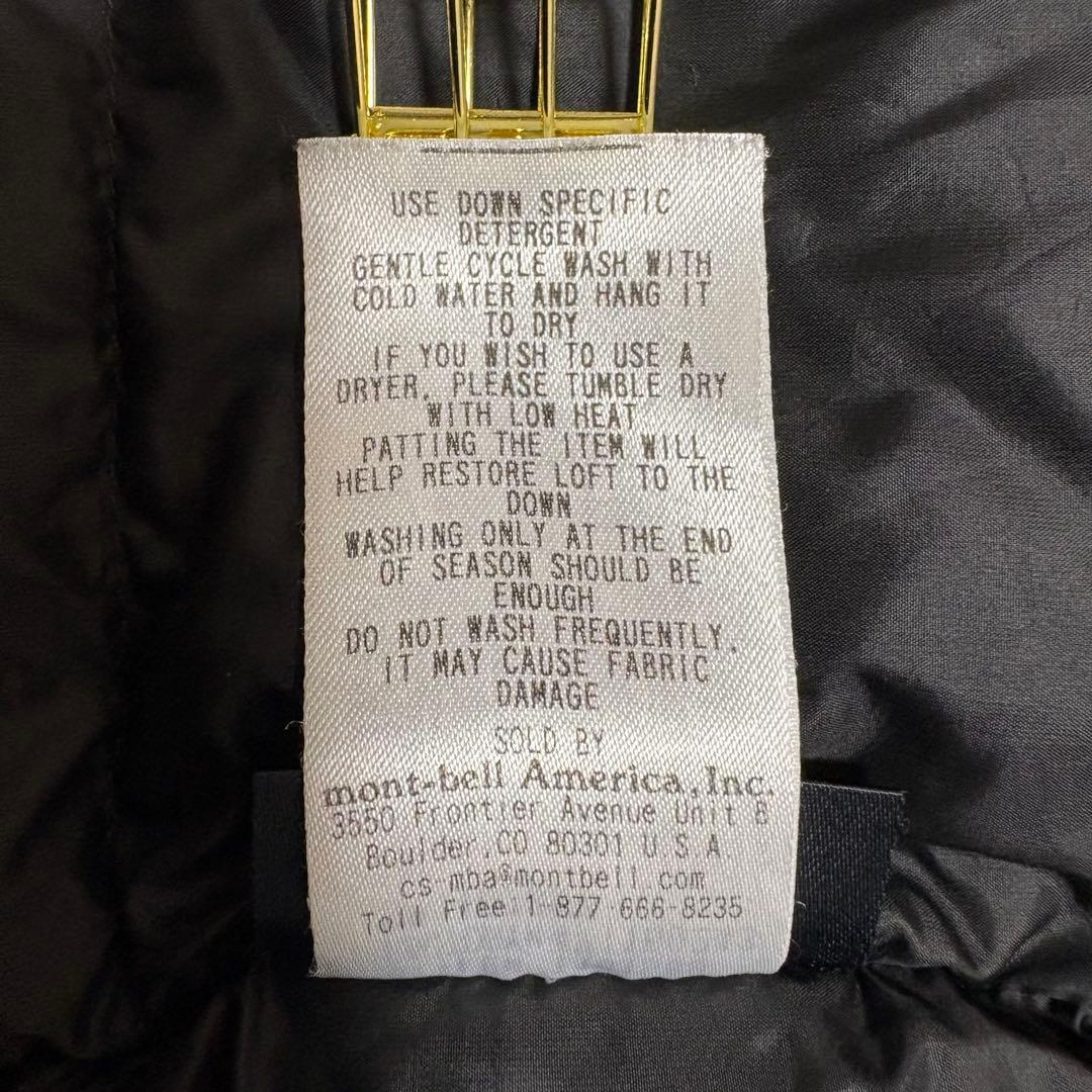 mont-bell レディース　ベルニナダウンコート ブラック S 800EX