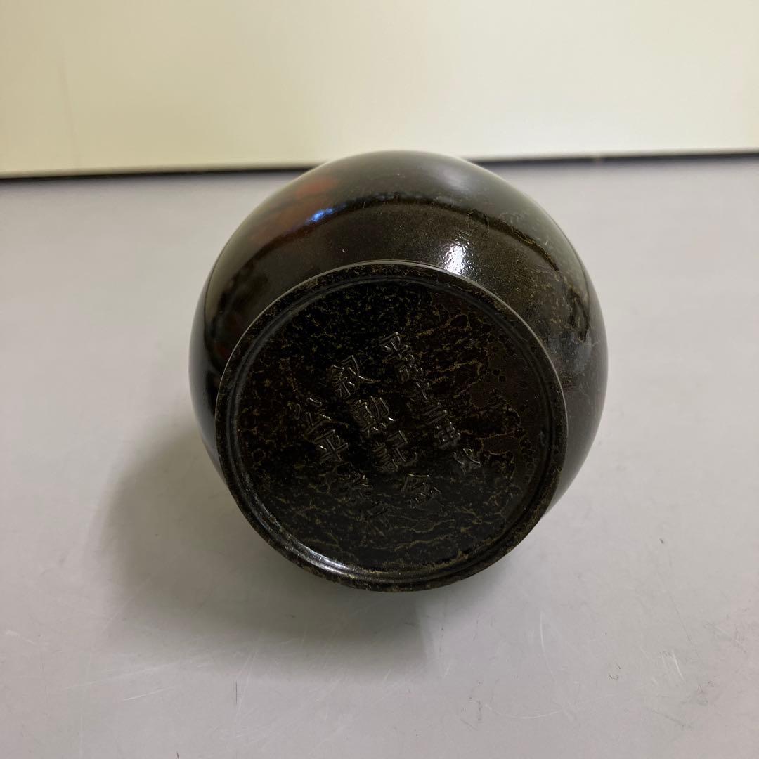 D壁 高岡銅器 青銅花瓶 松美堂 伝統工芸品 美術工芸 叙勲記念品 花瓶 箱付き