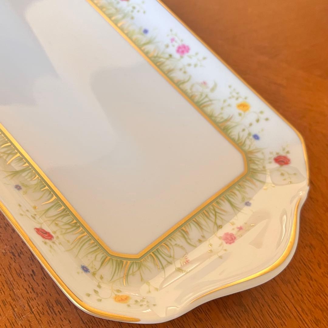 【希少品】フランス製　アビランドリモージュ★フローラリー★サンドイッチプレート